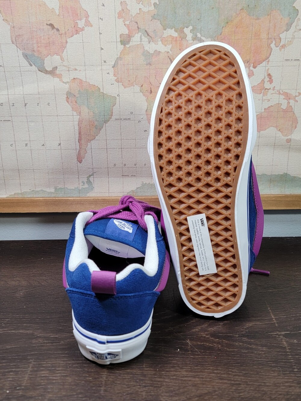 BRAND NEW Vans Knu Skool Vibrant Blue/ Purple Women's Size 8.5 - Picture 7 of 7